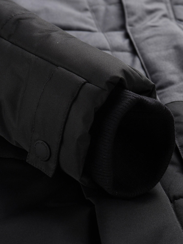 ALPINE PRO Jachetă de iarnă neagră pentru bărbați ALPINE PRO Egyp