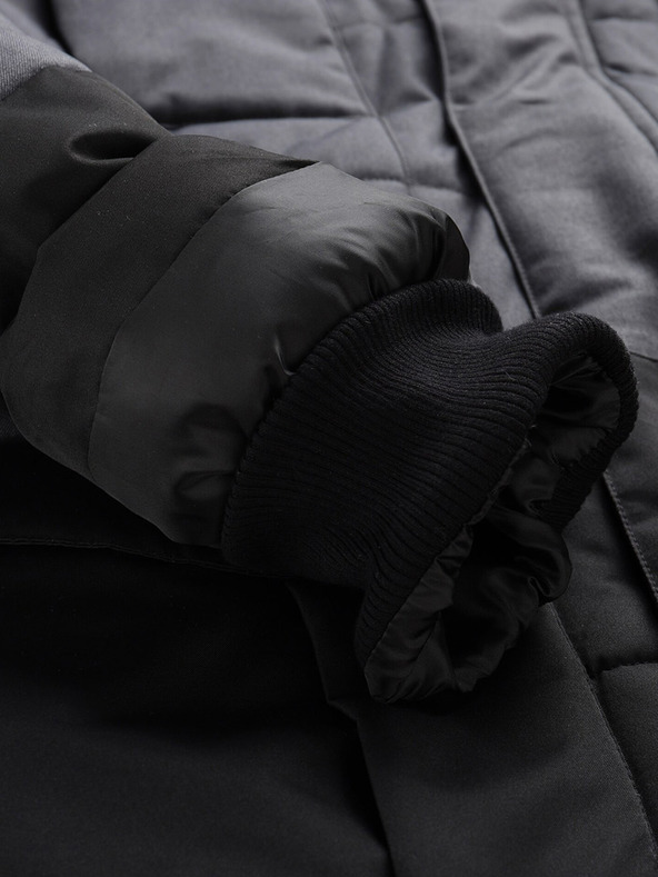 ALPINE PRO Jachetă de iarnă neagră pentru bărbați ALPINE PRO Egyp