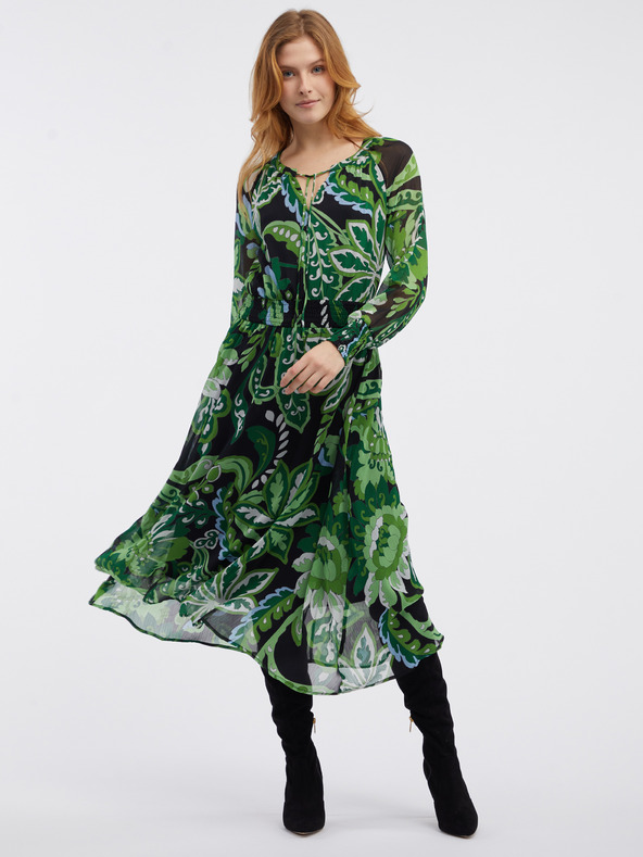Orsay Rochie cu model floral verde pentru femei ORSAY