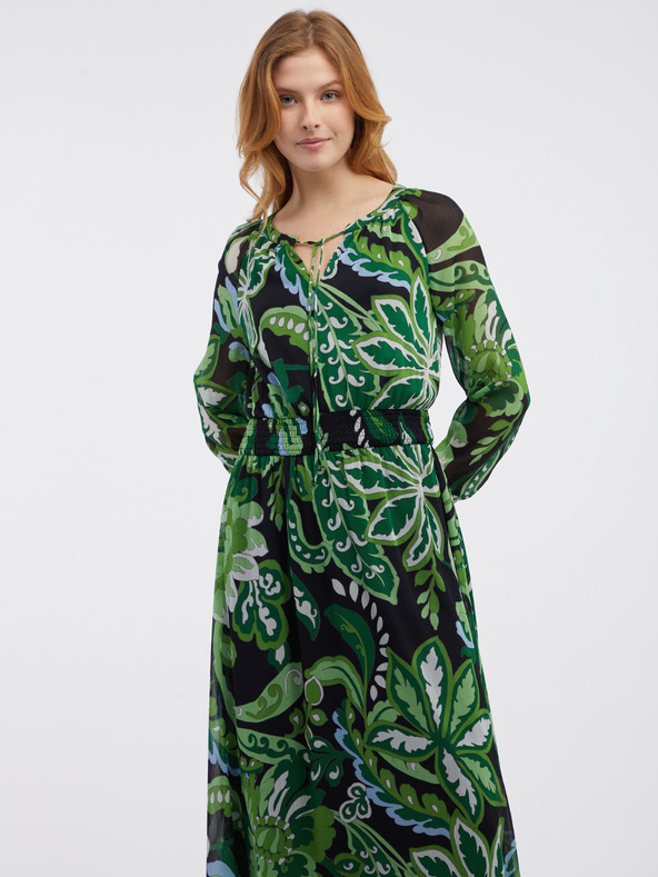Orsay Rochie cu model floral verde pentru femei ORSAY