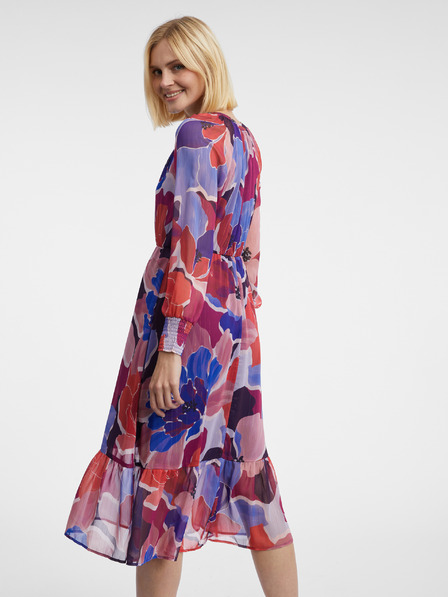 Orsay Rochie cu model floral roșu-albastru pentru femei ORSAY