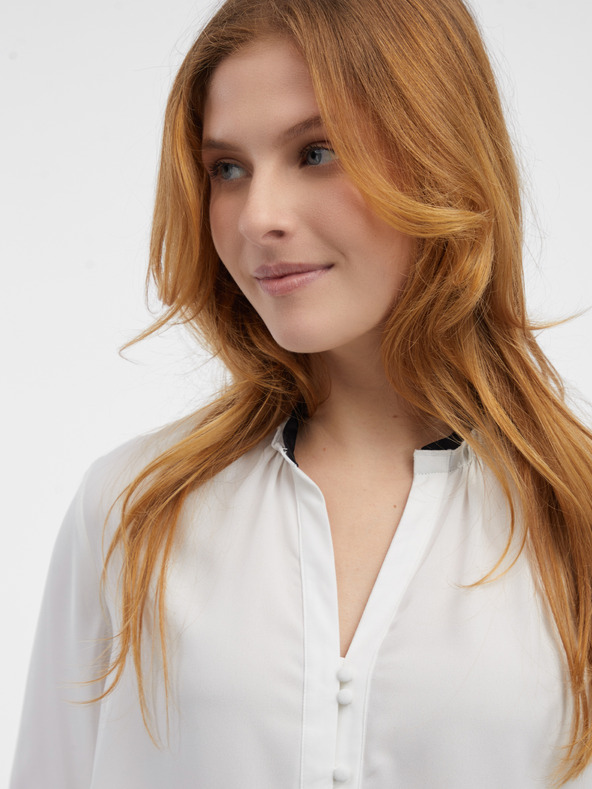 Orsay Bluză de damă albă ORSAY