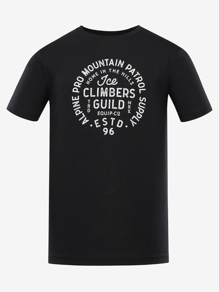 ALPINE PRO Tricou bărbătesc negru ALPINE PRO Garim