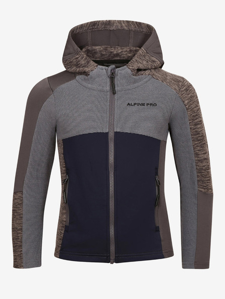 ALPINE PRO Hanorac gri pentru copii ALPINE PRO Groto