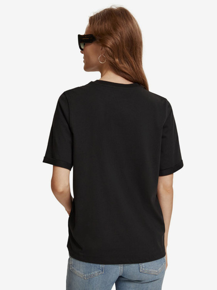 Scotch & Soda Tricou negru Scotch & Soda pentru femei