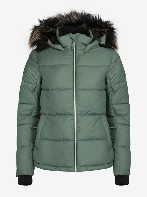 ALPINE PRO Jachetă de iarnă matlasată verde pentru femei ALPINE PRO Pereta