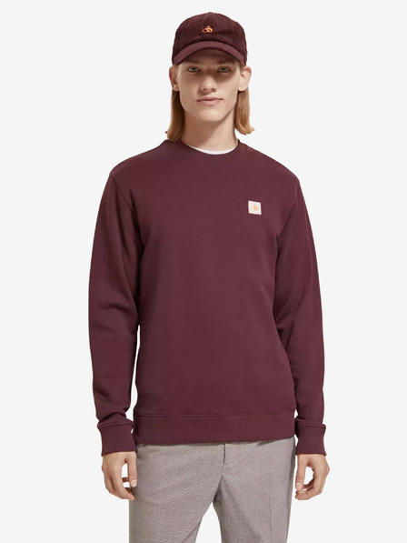 Scotch & Soda Hanorac burgundy pentru bărbați Scotch & Soda