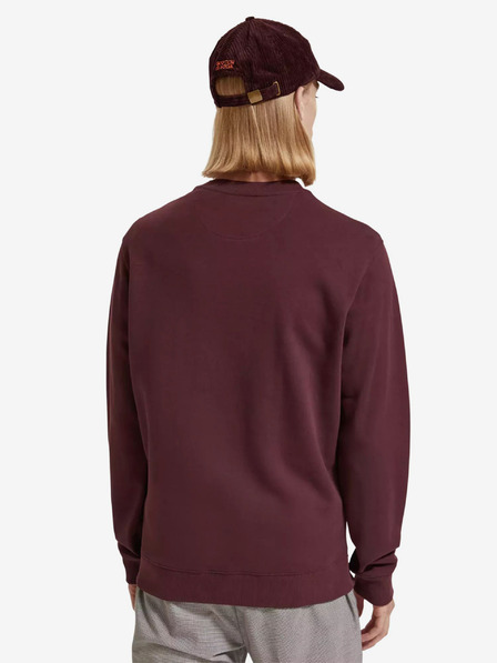 Scotch & Soda Hanorac burgundy pentru bărbați Scotch & Soda