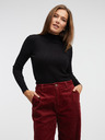 Pepe Jeans Pantaloni evazați roșii pentru femei Pepe Jeans Cecilia Cord