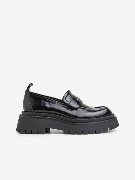 Pepe Jeans Mocasini negri lucioși pentru femei Pepe Jeans Queen Oxford