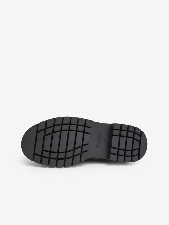 Pepe Jeans Mocasini negri lucioși pentru femei Pepe Jeans Queen Oxford