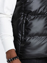 Ombre Clothing Vesta matlasată neagră pentru bărbați Ombre Clothing