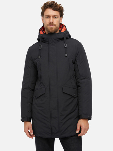 Geox Parka de iarnă neagră pentru bărbați Geox Velletri