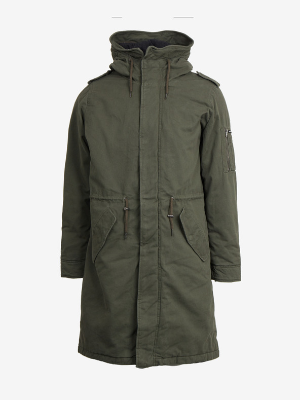 Pepe Jeans Parka de iarnă verde pentru bărbați Pepe Jeans Bowie
