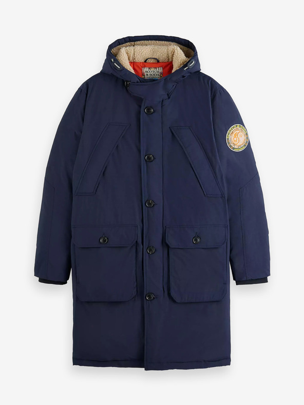 Scotch & Soda Parka de iarnă albastru închis pentru bărbați Scotch & Soda