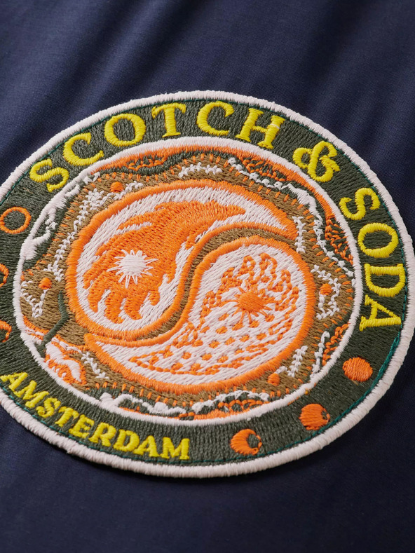 Scotch & Soda Parka de iarnă albastru închis pentru bărbați Scotch & Soda