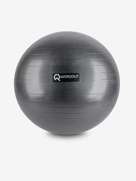 Worqout Minge de gimnastică neagră 65 cm Worqout Gym Ball