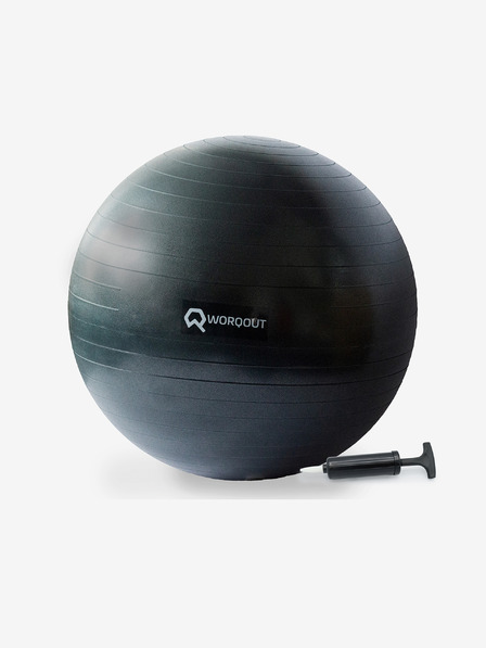 Worqout Minge de gimnastică neagră 65 cm Worqout Gym Ball