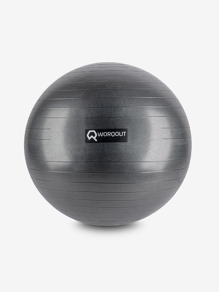 Worqout Minge de gimnastică neagră 75 cm Worqout Gym Ball