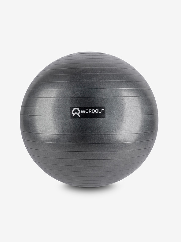 Worqout Minge de gimnastică neagră 75 cm Worqout Gym Ball