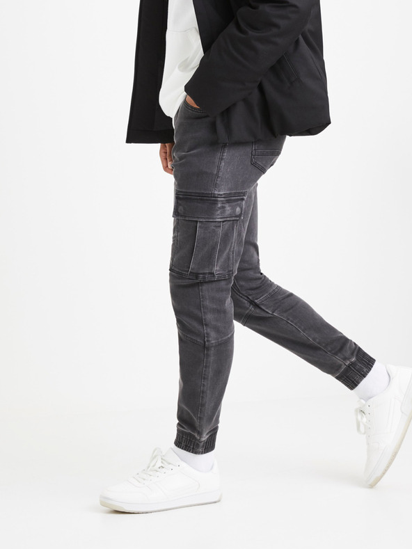 Celio Pantaloni bărbați gri Celio