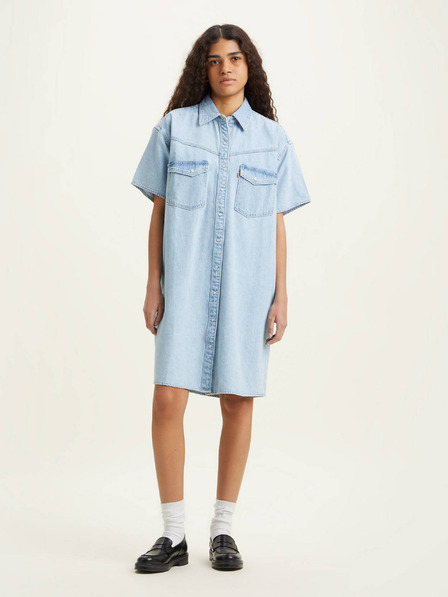 Levi's® Rochie cămașă din denim albastru deschis Levi's® Elowen Western