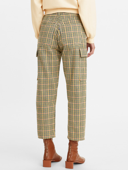 Levi's® Pantaloni scurți pentru femei Levi's® galbeni și verzi în carouri