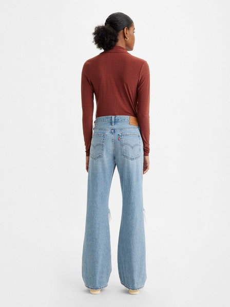 Levi's® Blugi Levi's® Baggy Boot Wide pentru femei, albastru deschis