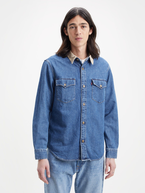 Levi's® Cămașă din denim albastru Levi's® Western pentru bărbați