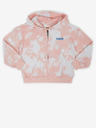 Levi's® Hanorac cu fermoar Levi's® batik alb și roz pentru fete