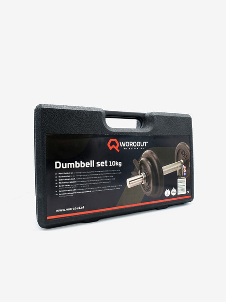 Worqout Set de gantere cu vopsea Black Worqout