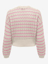 ONLY Cardigan cu dungi roz și bej pentru femei ONLY Asa