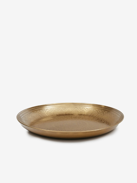 SIFCON Tavă decorativă cu model metalic 42cm SIFCON auriu