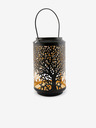 SIFCON Lanternă din metal negru Tree Of Life 10x18 SIFCON