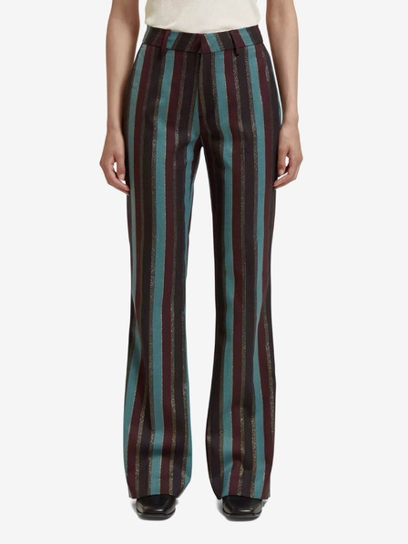 Scotch & Soda Pantaloni evazați pentru femei, albastru vin Scotch & Soda