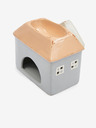 SIFCON Lampă de aromaterapie SIFCON în formă de casă din ceramică roșie și gri 13x12