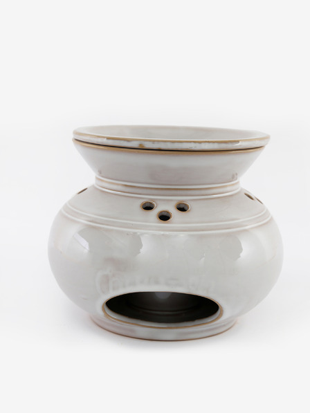 SIFCON Lampă mare de aromaterapie din ceramică pentru ulei parfumat sau ceară SIFCON