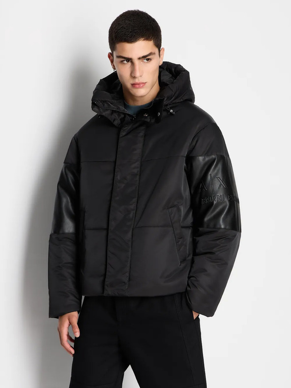 Armani Exchange Jachetă de iarnă neagră pentru bărbați Armani Exchange
