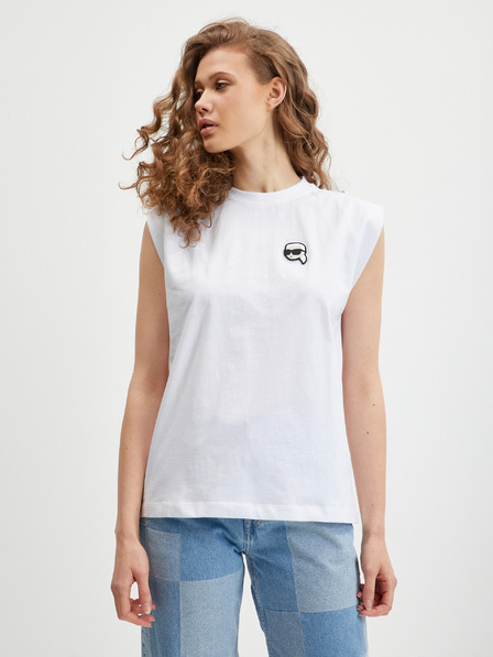 Karl Lagerfeld Tricou alb pentru femei KARL LAGERFELD Ikonik