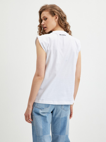 Karl Lagerfeld Tricou alb pentru femei KARL LAGERFELD Ikonik