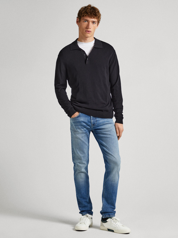 Pepe Jeans Blugi pentru bărbați cu croială dreaptă albaștri Pepe Jeans