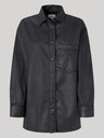 Pepe Jeans Cămașă neagră supradimensionată din denim pentru femei Pepe Jeans