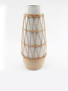 SIFCON Vază ceramică cu rattan SIFCON