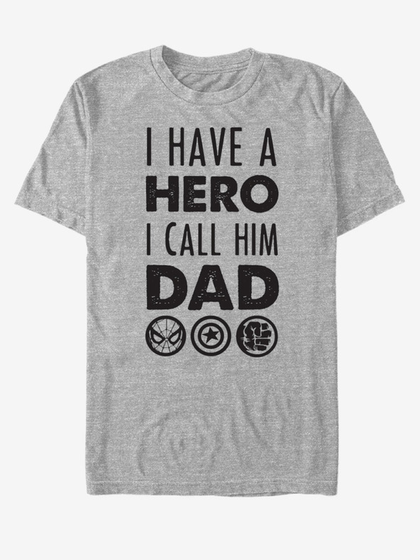 ZOOT.Fan Tricou unisex gri ZOOT.Fan Marvel Hero Dad