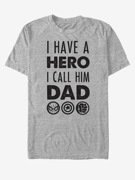 ZOOT.Fan Tricou unisex gri ZOOT.Fan Marvel Hero Dad
