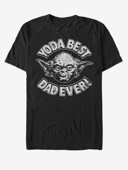 ZOOT.Fan Tricou negru unisex ZOOT.Fan Star Wars Yoda Best Dad