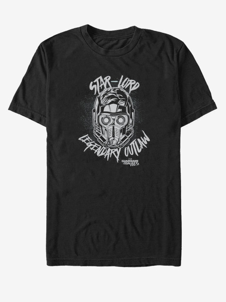 ZOOT.Fan Tricou negru unisex Legendarul haiduc Star-Lord Guardians of the Galaxy vol. 2 ZOOT.FAN Marvel