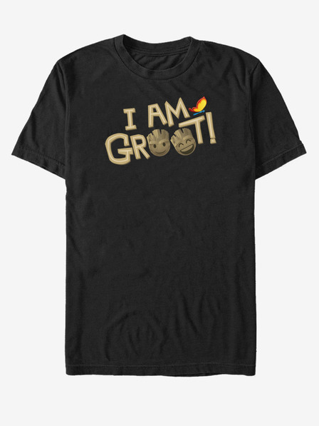 ZOOT.Fan Tricou negru unisex I Am Groot Guardians of the Galaxy ZOOT.FAN Marvel