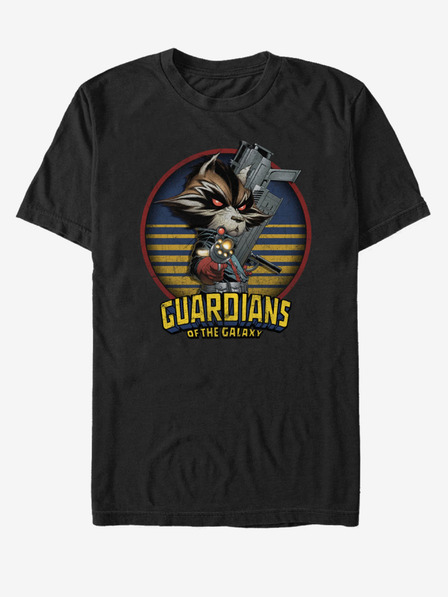 ZOOT.Fan Tricou unisex negru Rocket Guardians of the Galaxy ZOOT.FAN Marvel