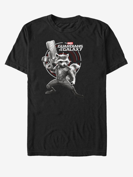 ZOOT.Fan Tricou unisex negru Rocket Guardians of the Galaxy ZOOT.FAN Marvel
